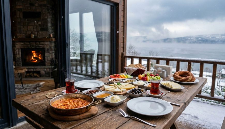 Sapanca kahvaltı ve konaklama için göl manzaralı lüks bir mekan