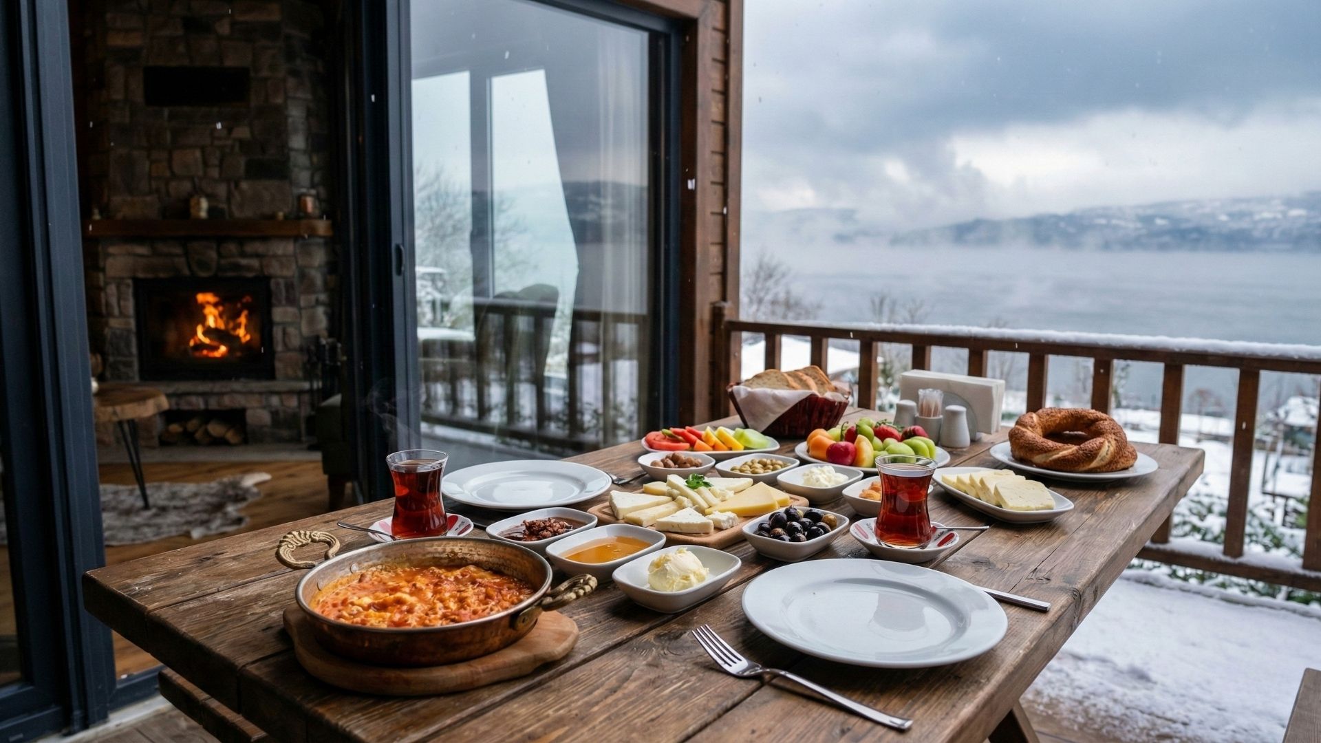 Sapanca kahvaltı ve konaklama için göl manzaralı lüks bir mekan